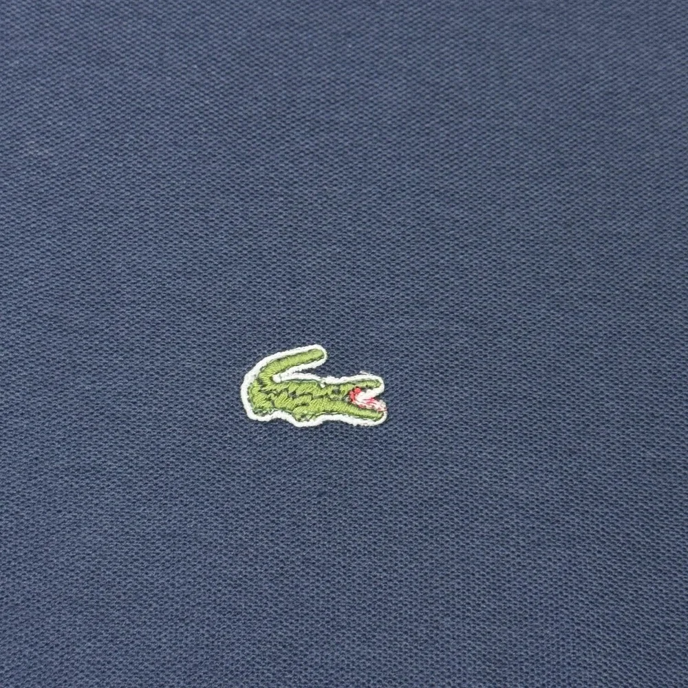 Lacoste Izod Vintage Polo Shirt Mens Large Blue Long Sleeve Cotton Collared